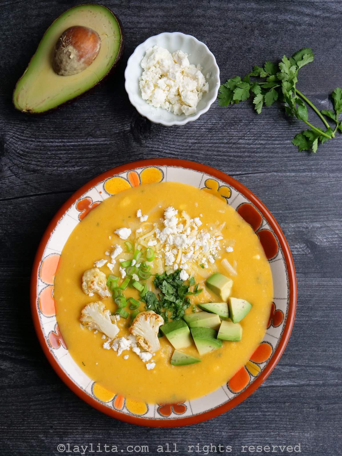 Soupe crémeuse équatorien ou Locro au chou-fleur