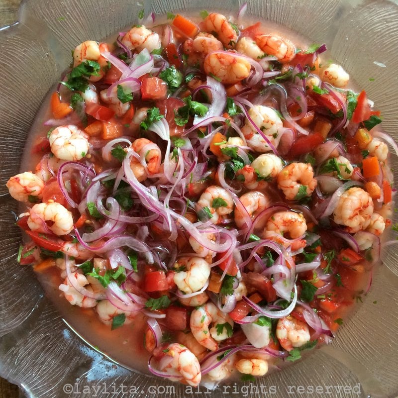 Ecuadorian shrimp ceviche