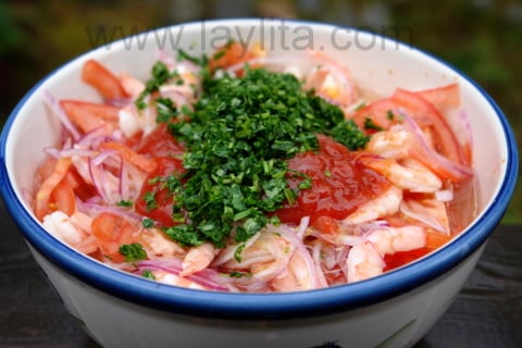Ecuadorian shrimp ceviche