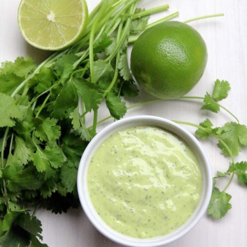 Cilantro aioli mayonnaise sauce (Mayonesa de cilantro)