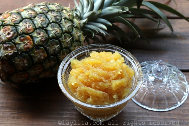 Pineapple marmalade or preserves