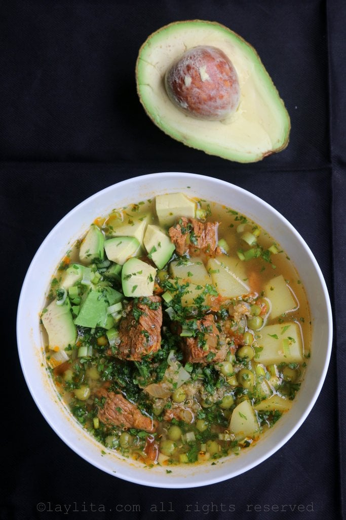 Quinoa beef soup recipe
