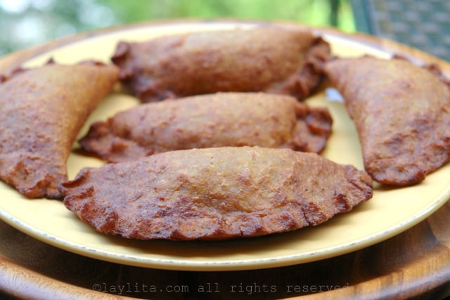 Recipe for plantain empanadas