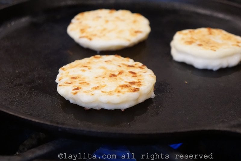 Yuca cheese griddle tortillas