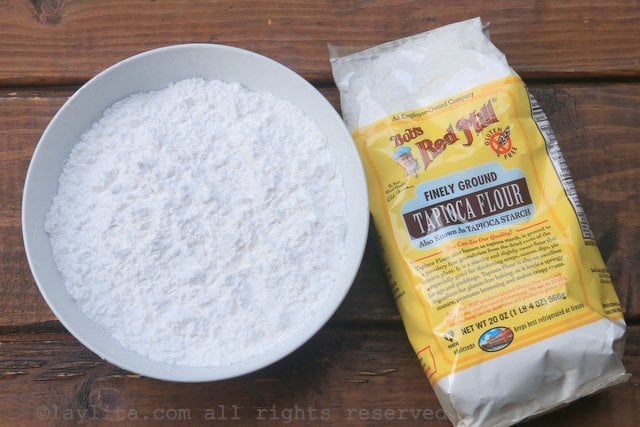 Yuca flour or tapioca starch