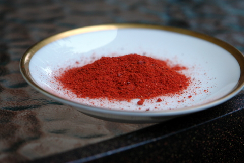 Ground achiote or annatto powder