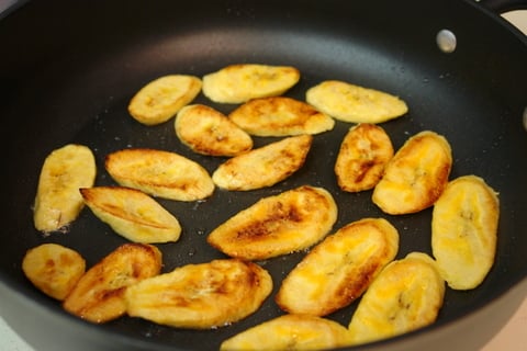Platano frito or fried ripe plantains