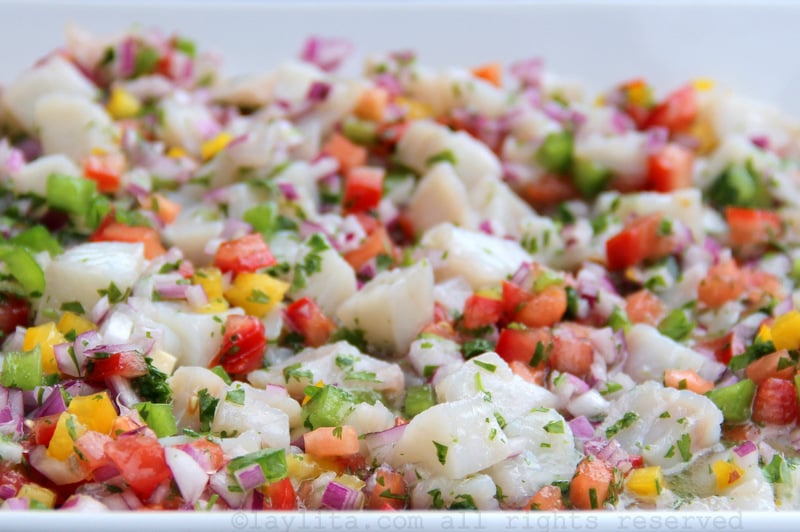 Ecuadorian fish ceviche {Ceviche de pescado ecuatoriano} Laylita's