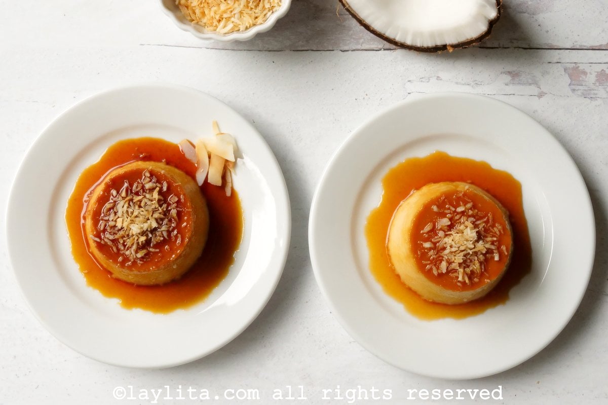 Coconut flan with orange caramel Laylita's Recipes