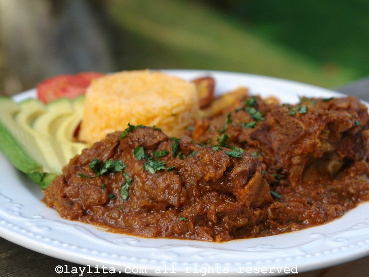 Ecuadorian goat stew {Seco de chivo}