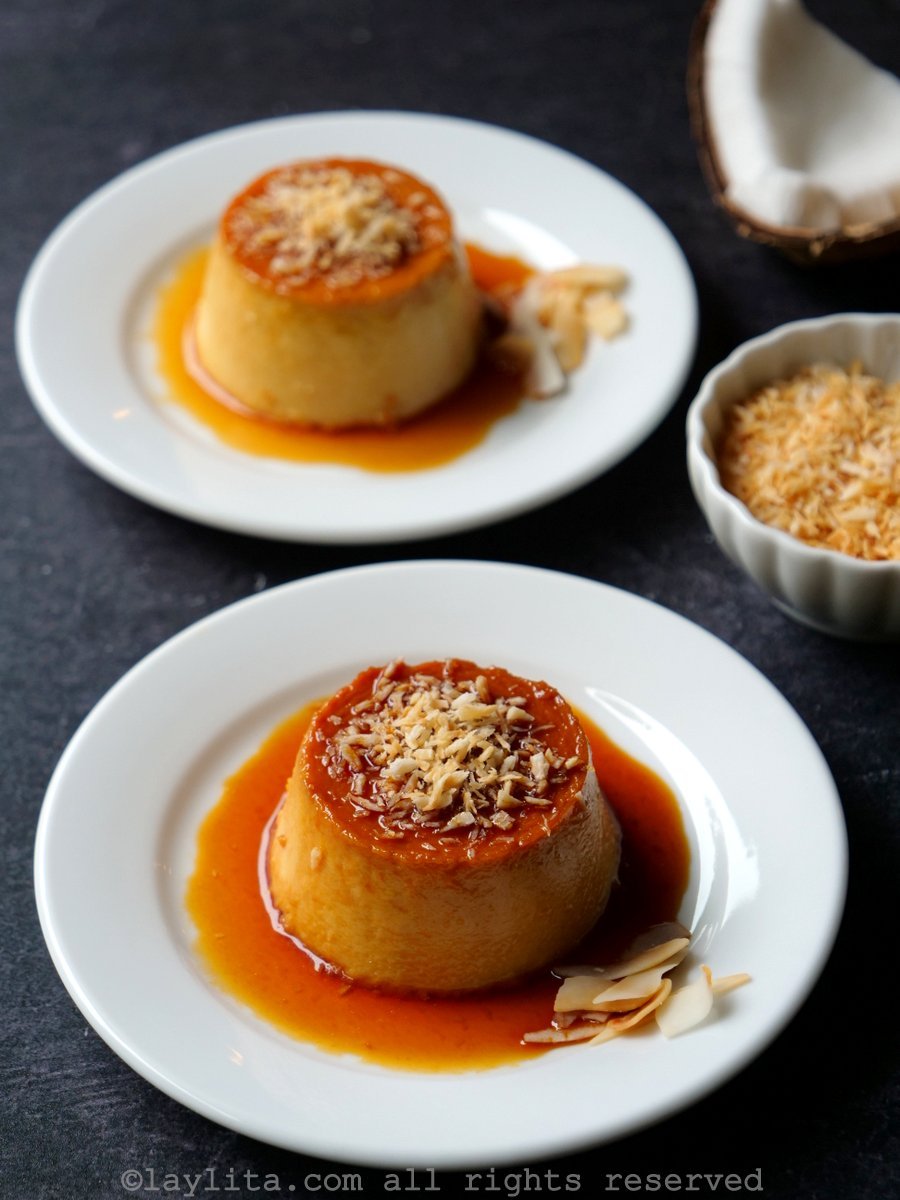 Coconut flan with orange caramel Laylita's Recipes