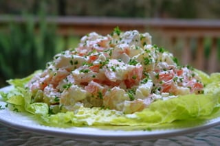Shrimp potato salad