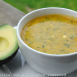 Ecuadorian green banana and split pea soup