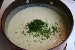 Celery root soup