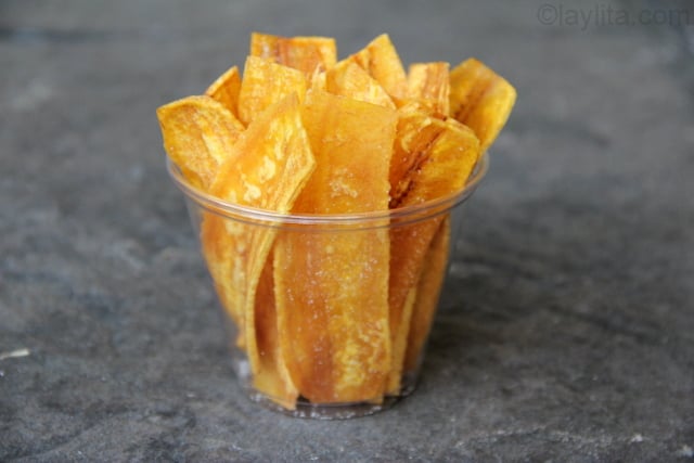 Chifles: fried green banana/plantain chips