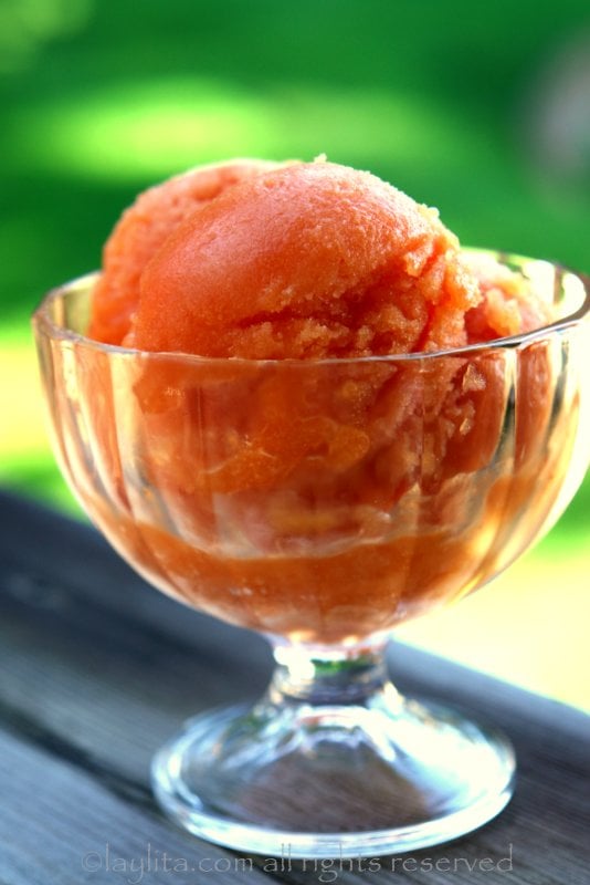 Mango blood orange sorbet - Laylita&amp;#39;s Recipes