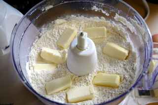 Savory tart dough prep