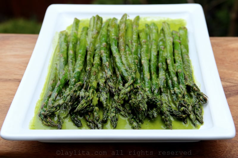 Grilled asparagus recipe