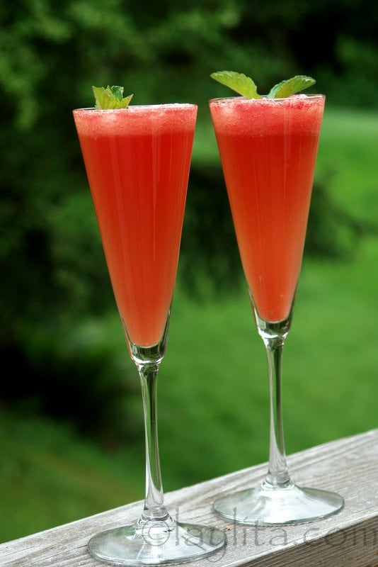 Le cocktail de mimosa à la pastèque, recette