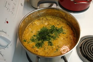Fish soup preparation