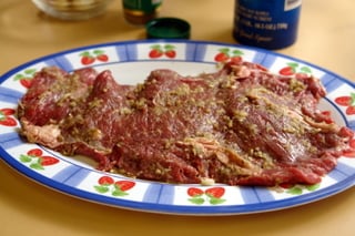 Steaks en marinade