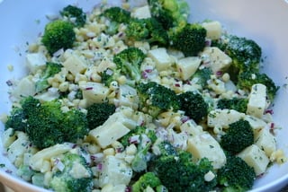 Recette de la salade de pommes de terre et de brocolis - 3