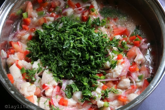 How to make Ecuadorian fish ceviche