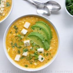 Recipe for quinoa and cheese soup