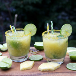 Pineapple caipirinhas