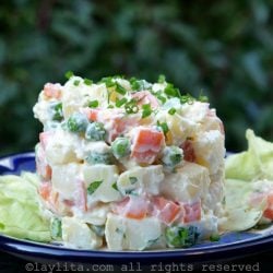 Simple ensalada rusa potato salad recipe