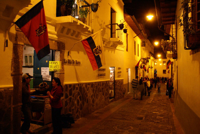 Ronda street in Quito