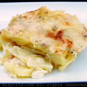 Recipe for potato gratin dauphinois