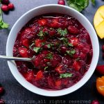 Spicy cranberry mango sauce