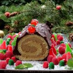 Bûche de Noël or Christmas Yule Log