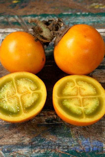 Fresh naranjillas or lulos
