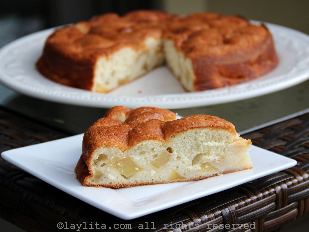 Easy French apple cake