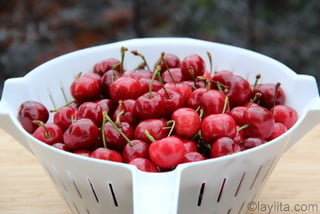 Cherries to make cherry limeade