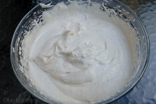 Recette des crèmes meringuées - méthode au mixer - résultat final