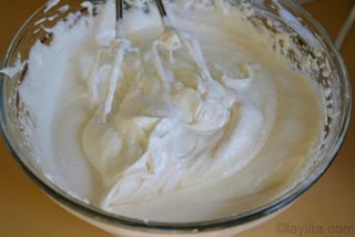 Recette des crèmes meringuées - méthode au mixer- étape 6