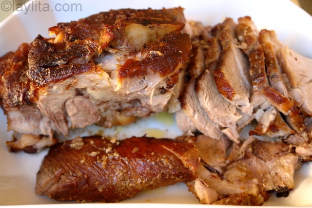 Ecuadorian hornado or slow roasted pork – easy version