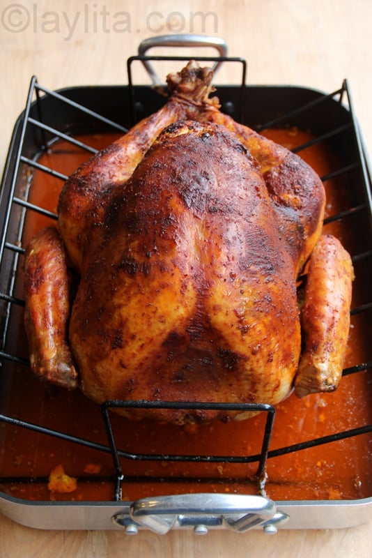 Pavo criollo or Latin style roasted turkey