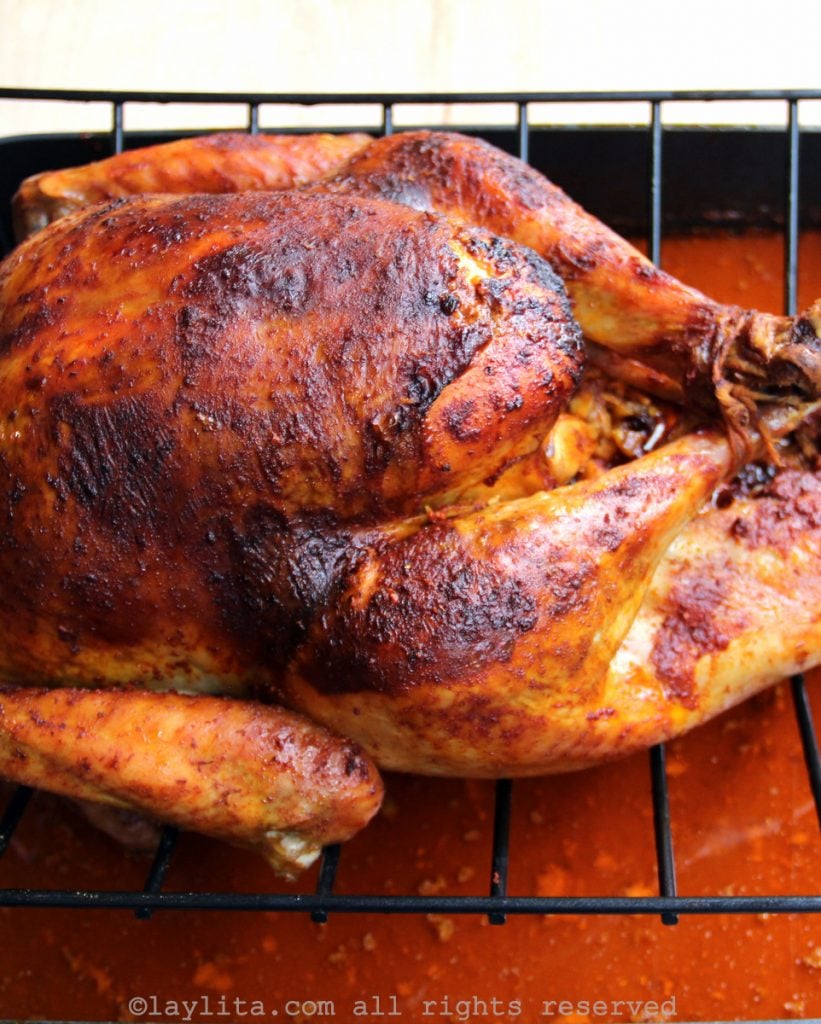 Latin style roasted turkey