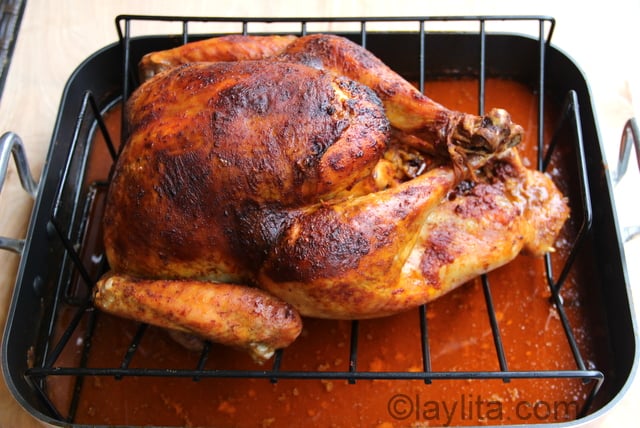 Pavo navideño or Christmas turkey recipe