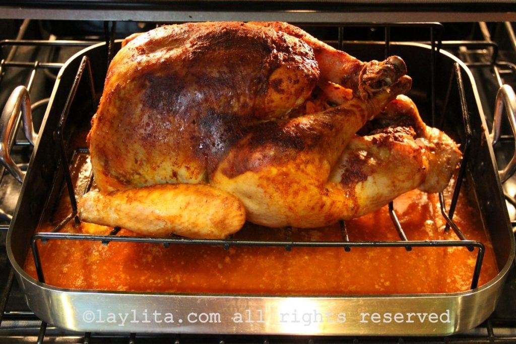 Roasted turkey recipe with Latin and Ecuadorian flavor