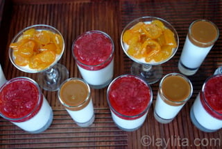 Serve panna cotta with your choice of toppings
