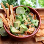 Homemade shrimp tortilla soup recipe