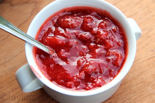 Easy strawberry sauce