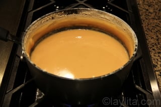 Stir frequently to prevent it from burning