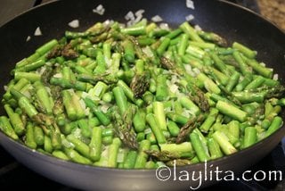 Add the asparagus and cook for another 5 minutes