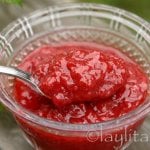 Strawberry rhubarb sauce